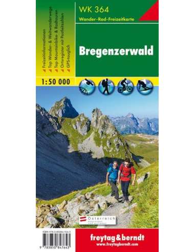 WK 364 Bregenzerwald túratérkép