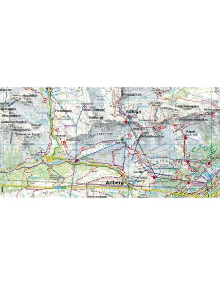 WK 374 Montafon - Silvretta Hochalpenstraße - Schruns-Tschagguns - Piz Buin - Klostertal túratérkép