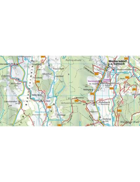 WK 412 - Südsteirisches Hügelland - Vulkanland - Bad Gleichenberg - Bad Radkersburg túratérkép