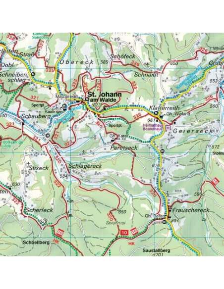 WK 431 Thermenregion Innviertel - Ibmer Moor - Kobernaußerwald - Braunau - Burghausen - Marktl túratérkép