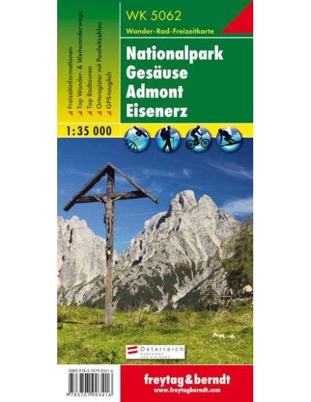 WK 5062 Nationalpark Gesäuse - Admont - Eisenerz túratérkép