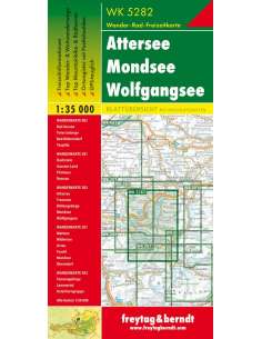 WK 5282 Attersee - Mondsee - Wolfgangsee túratérkép 2