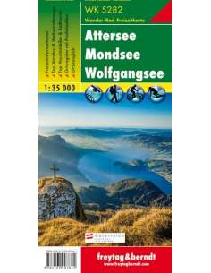 WK 5282 Attersee - Mondsee - Wolfgangsee túratérkép