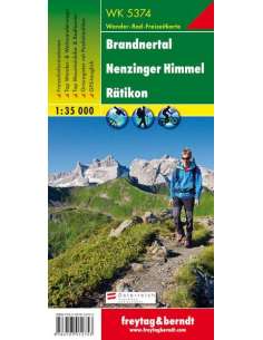 WK 5374 Brandnertal - Nenzinger Himmel - Rätikon túratérkép