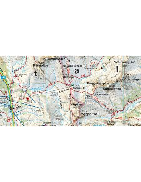 WK 5504 Arlberg - Lech - St. Anton am Arlberg - Verwallgruppe túratérkép