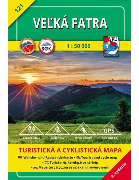 TM 121 Nagy-Fátra turistatérkép - Veľká Fatra