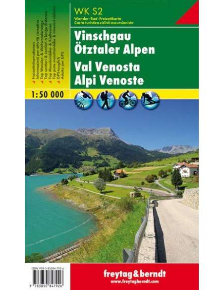 WK S2 Vinschgau - Ötztaler Alpen túratérkép