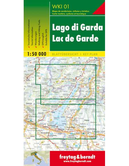 WKI 01 Gardasee - Lake Garda -  Garda-tó túratérkép
