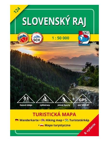 TM 124 Szlovák Paradicsom turistatérkép - Slovenský raj