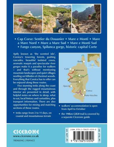 Short Treks on Corsica - Korzika túrakönyv