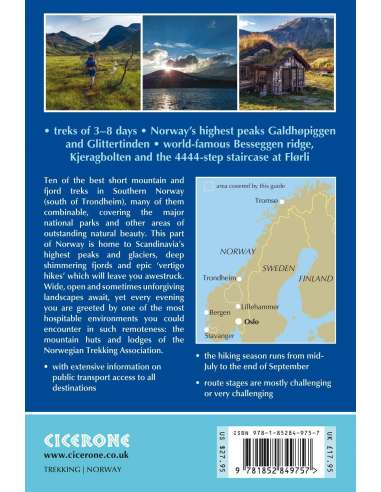 Hiking in Norway - South - Dél-Norvégia túrakönyv