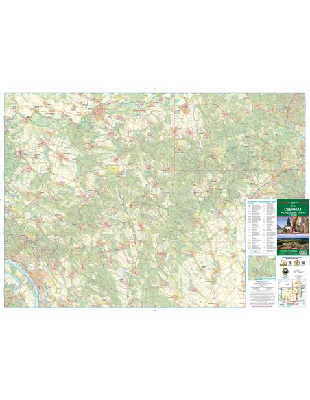 Cserhát - Naszály - Nógrád - Karancs turistatérkép