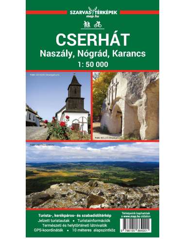 Cserhát - Naszály - Nógrád - Karancs turistatérkép