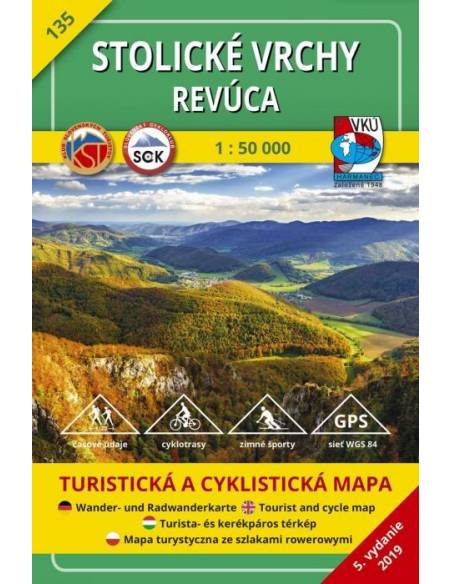 TM 135 Sztolica-hegység - Nagyrőce turistatérkép - Stolické vrchy - Revúca