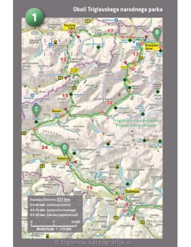Slovenija - Szlovénia motoros atlasz - 2020