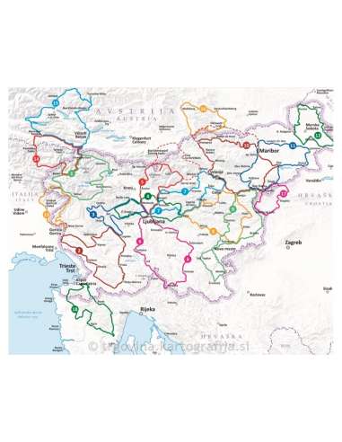 Slovenija - Szlovénia motoros atlasz - 2020