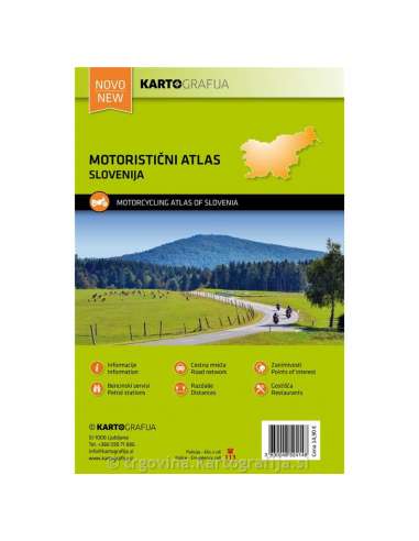 Slovenija - Szlovénia motoros atlasz - 2020