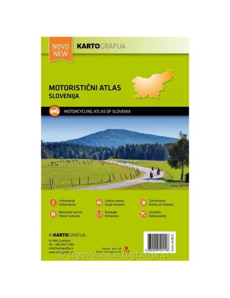 Slovenija - Szlovénia motoros atlasz - 2020