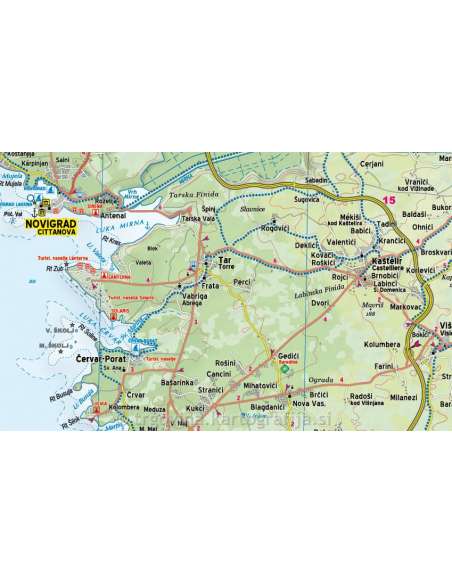 Istra - Kvarner - Isztria hajózási térképe