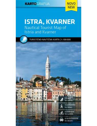 Istra - Kvarner - Isztria hajózási térképe
