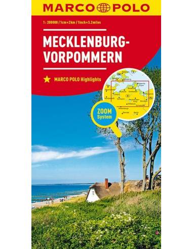 Mecklenburg-Vorpommern térkép - MARCO POLO