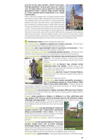 Gorenjska turistatérkép