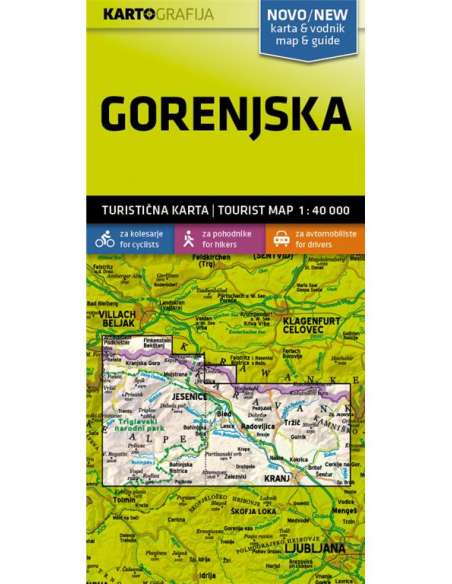 Gorenjska turistatérkép