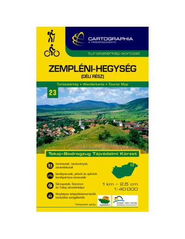 Zempléni-hegység - Dél turistatérkép