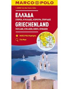 Greece - Griechenland  - Görögország térkép - MARCO POLO