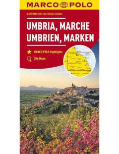 Umbria - Marches térkép - Marco Polo