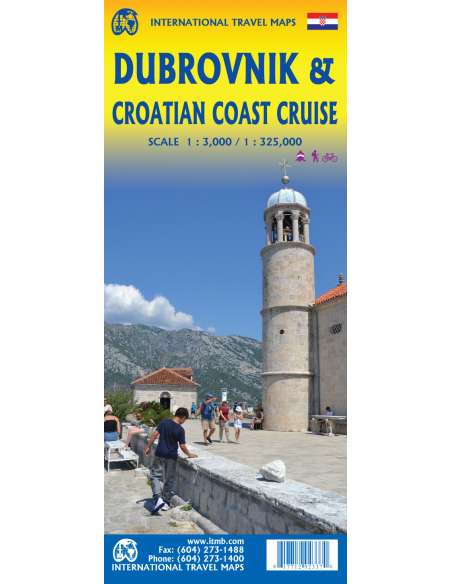 Dubrovnik - Croatian coast cruise - Horvát tengerpart térkép - vízálló