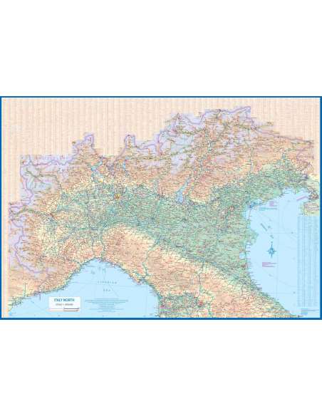 Italy north & central - Észak- és Közép-Olaszország térkép