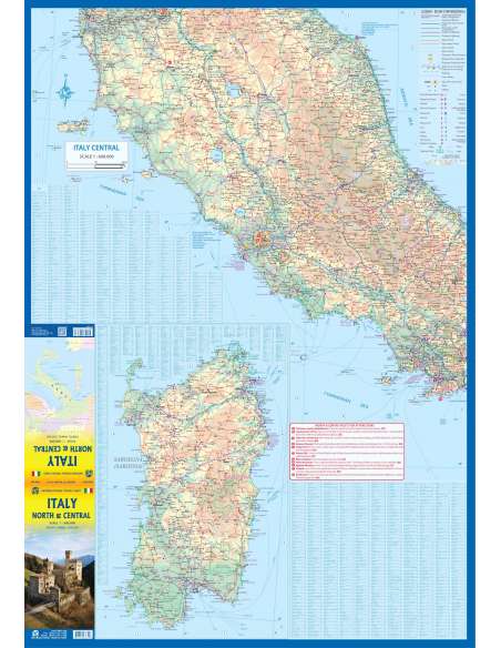 Italy north & central - Észak- és Közép-Olaszország térkép