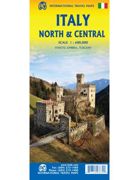Italy north & central - Észak- és Közép-Olaszország térkép