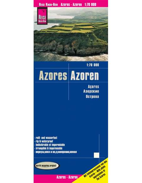 RKH Azoren - Azores - Azori-szigetek térkép