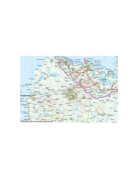 RKH Borneo - Kalimantan, Sabah & Sarawak, Brunei - Indonesien 3 térkép