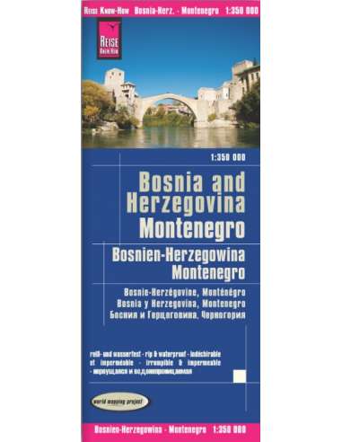 RKH Bosnia-Herzegovina - Bosznia-Hercegovina - Montenegro térkép