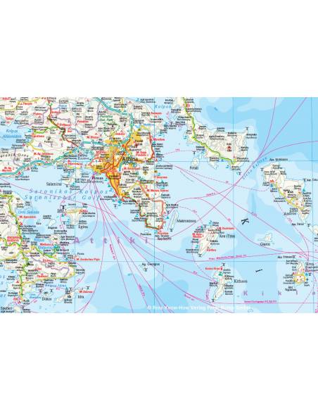 RKH Greece - Griechenland - Görögország térkép - 2018