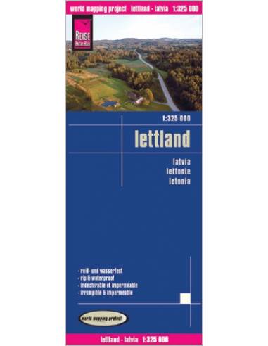 RKH Lettland - Latvia - Lettország térkép - 2019