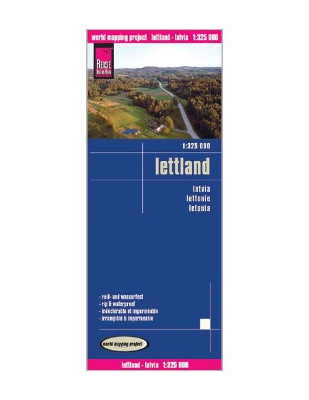 RKH Lettland - Latvia - Lettország térkép - 2019