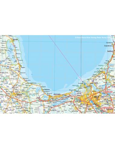 RKH Lettland - Latvia - Lettország térkép - 2019