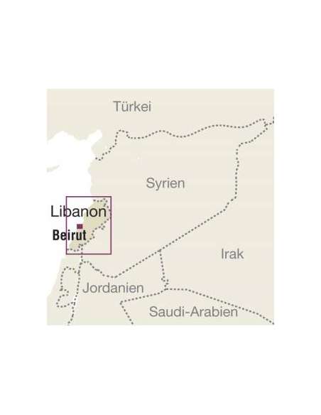 RKH Libanon mit Stadtplan Beirut - Libanon - Bejrut várostérképpel