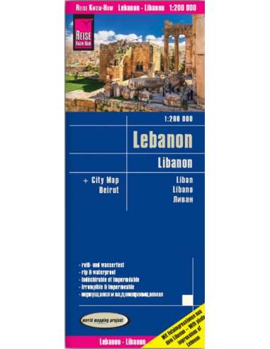 RKH Libanon mit Stadtplan Beirut - Libanon -...