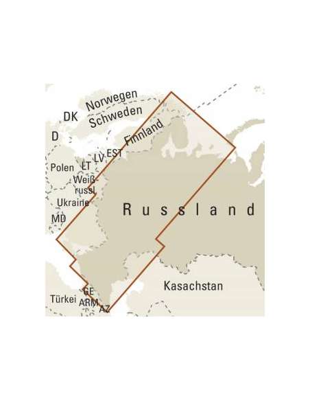 RKH Russia west - Russland West - Nyugat-Oroszország térkép