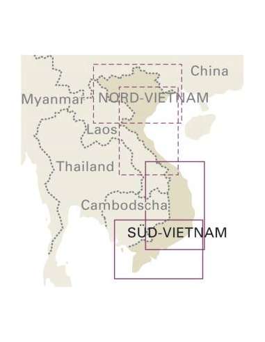 RKH Vietnam south, Süd - Dél-Vietnám térkép