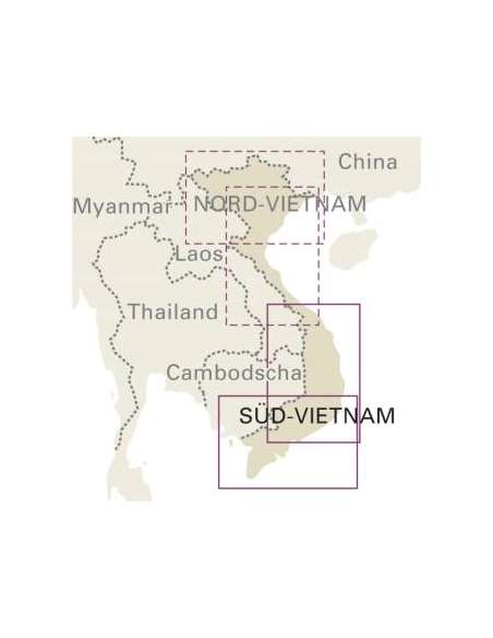 RKH Vietnam south, Süd - Dél-Vietnám térkép