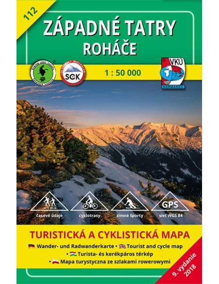 TM 112 Nyugati-Tátra - Liptói-havasok - Rohács turistatérkép -  Rohács - Západné Tatry - Roháče