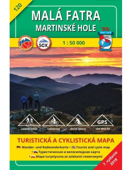 TM 120 Kis-Fátra - Mártoni-havasok turistatérkép - Malá Fatra - Martinské hole
