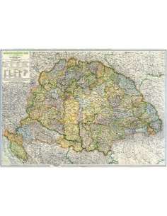 Magyarország közigazgatási térkép 1918 - 1942. évi...