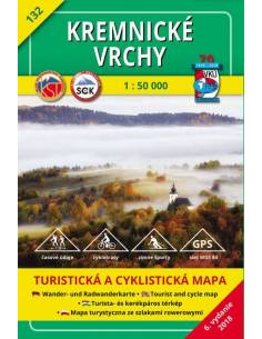 TM 132 Körmöci-hegység túra térkép - Kremnické Vrchy